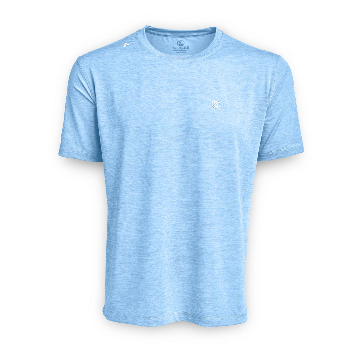 Iconic SS Performance - Powder Blue Heather front