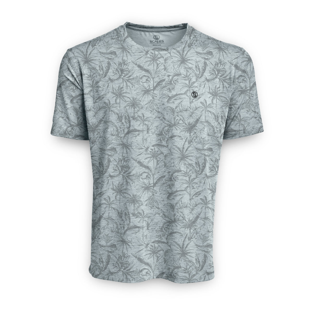 Loose Lines SS Performance - Grey Heather front