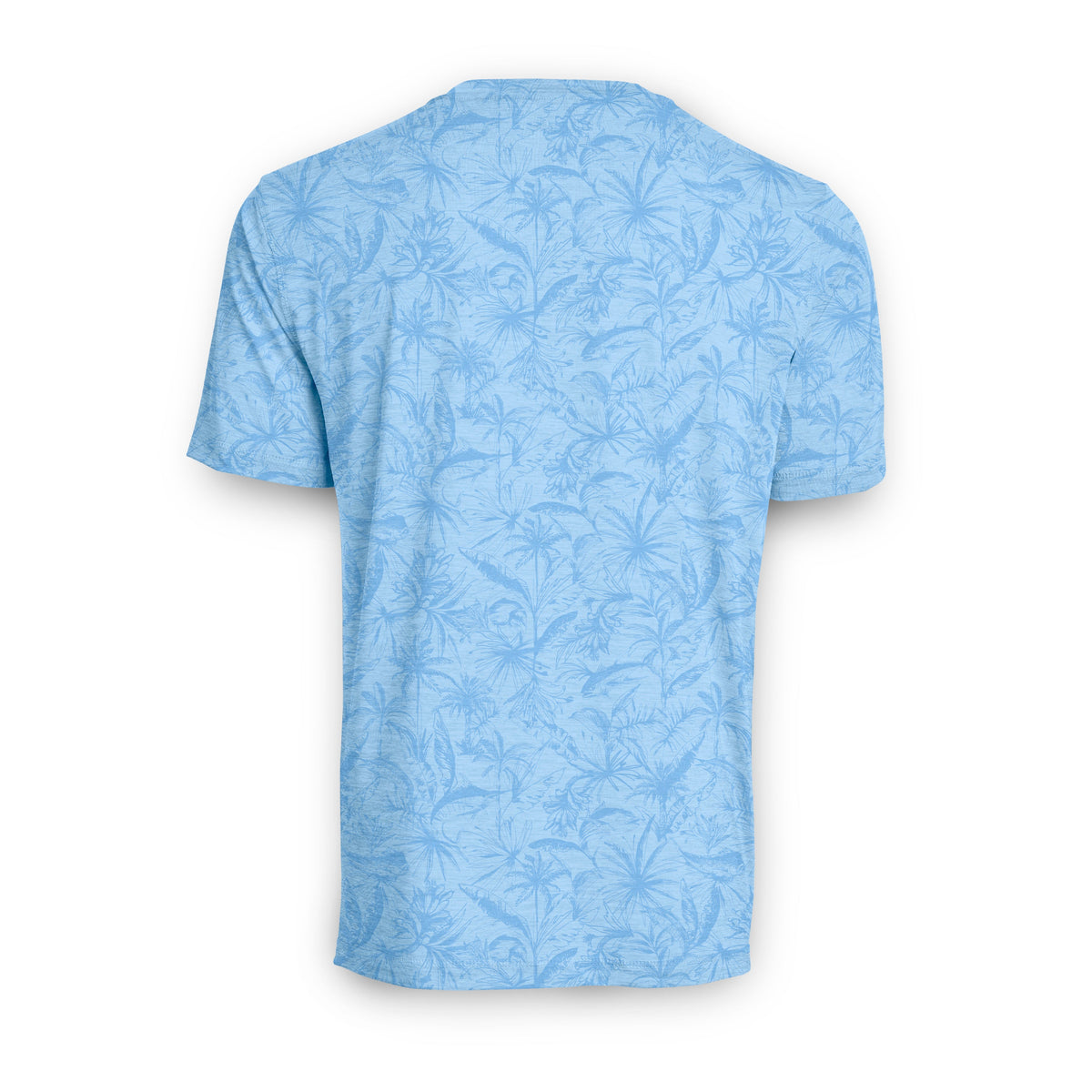 Loose Lines SS Performance - Powder Blue Heather back