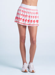 Legacy Ombre Pleated Skirt - WHITE