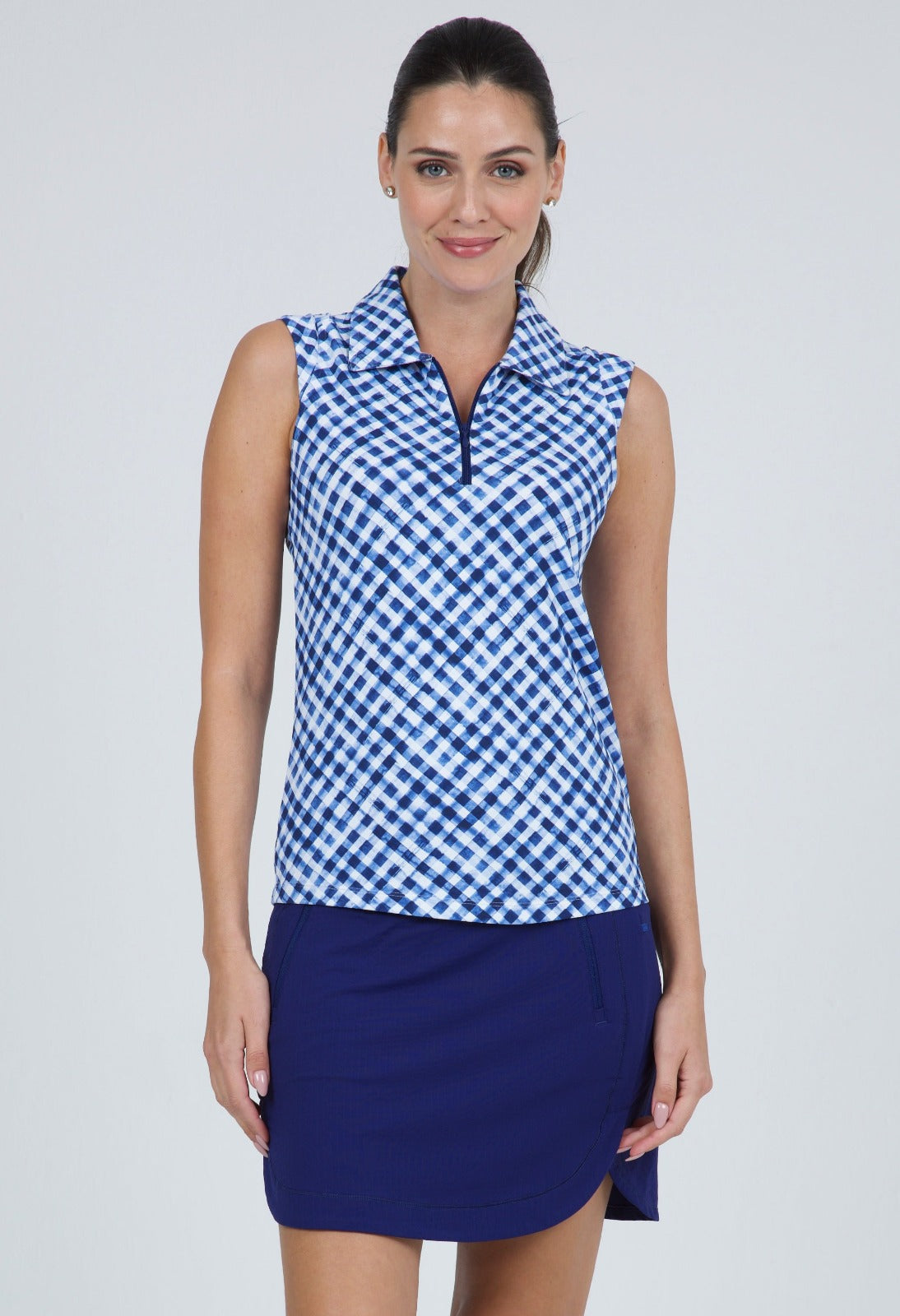 Gingham Navy