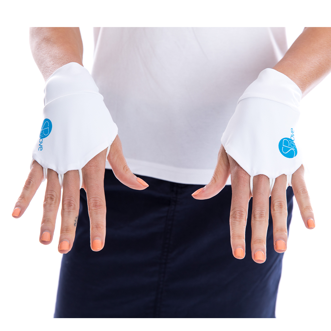 GLOVES WHT