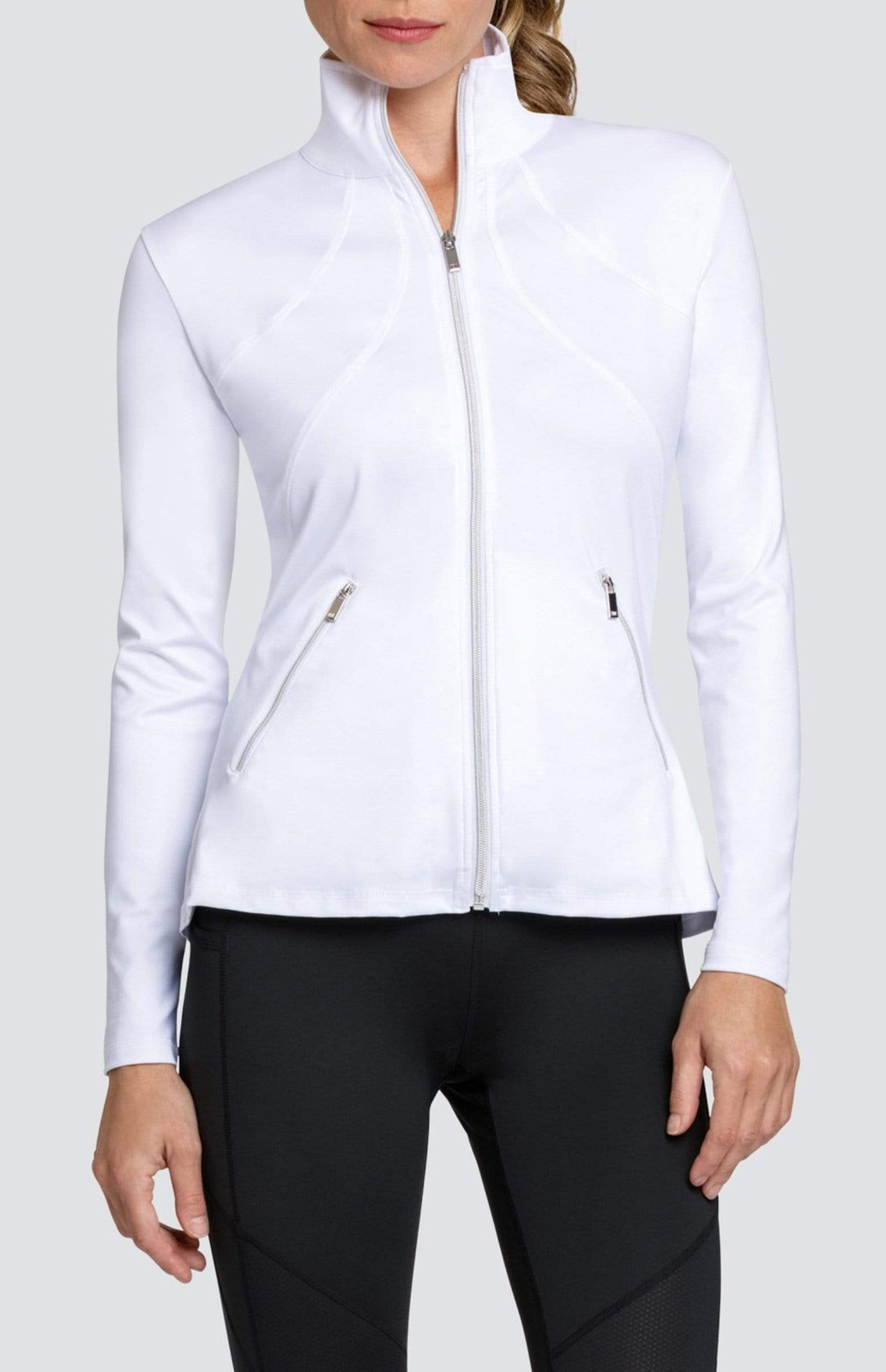 W RACHEL PEPLUM JACKET WHT